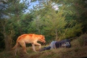 woman pretends to be hurt